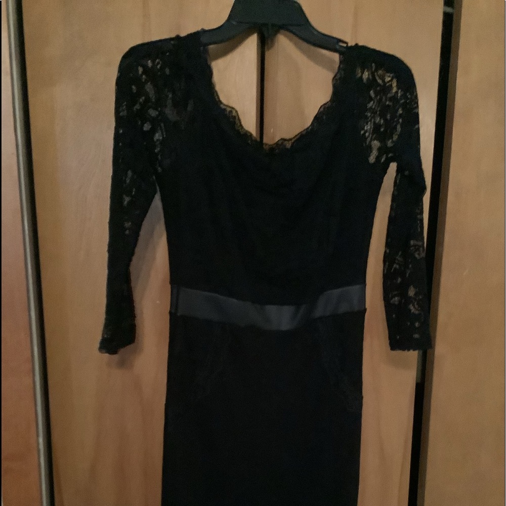 Black cocktail dress